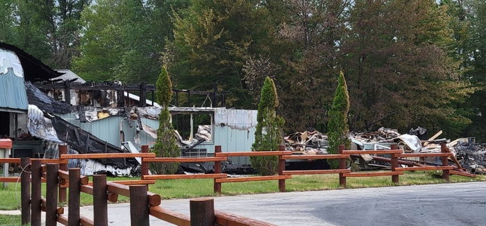 Motel 72 (Roost Motel) - Burned Down (newer photo)
